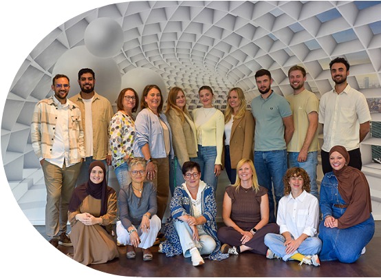 Gruppenbild des gesamten W³ 2.0-Teams. Gruppenbild des gesamten W³ 2.0-Teams.
